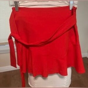 Zara Vibrant Red Mini Skirt/Skort